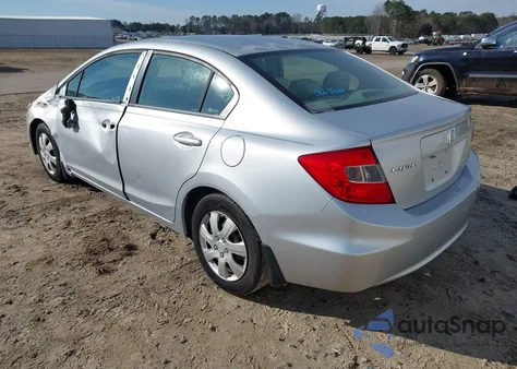 2012 Honda Civic Lx из США, поврежденный, VIN 2HGFB2F53CH566531